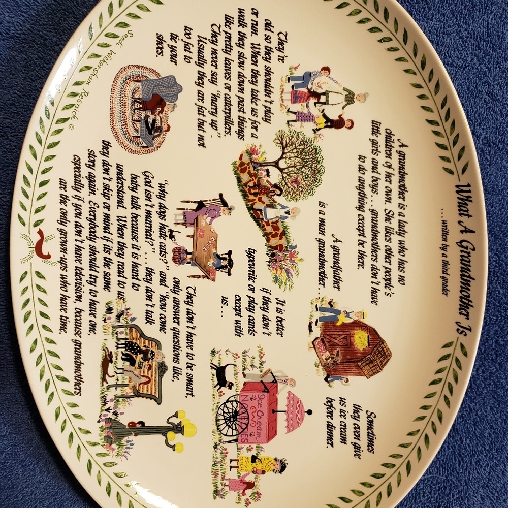 What a grandmother is platter #2929